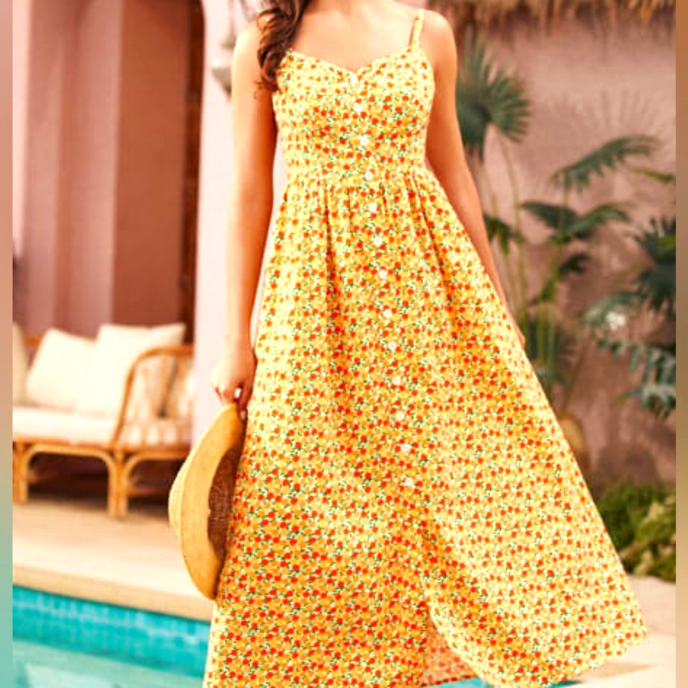 Modcloth Quite Clearly Charismatic Maxi Dress In Orange Blossom 2X